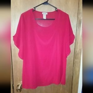 1X Red Blouse